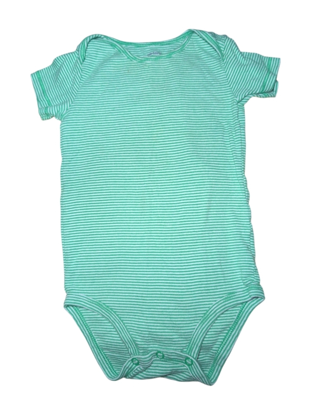 🍁2/$7🍁 CARTER'S Green And White Striped Onesie